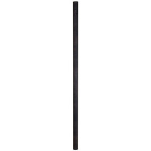Smooth 84 inch Rust Outdoor Direct Burial Pole, Smooth