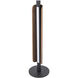 Cameron 21.46 inch 8 watt Flat Black/Walnut Table Lamp Portable Light