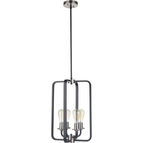 Neighborhood Randolph 4 Light 14 inch Flat Black/Brushed Polished Nickel Foyer Light Ceiling Light, Neighborhood Collection