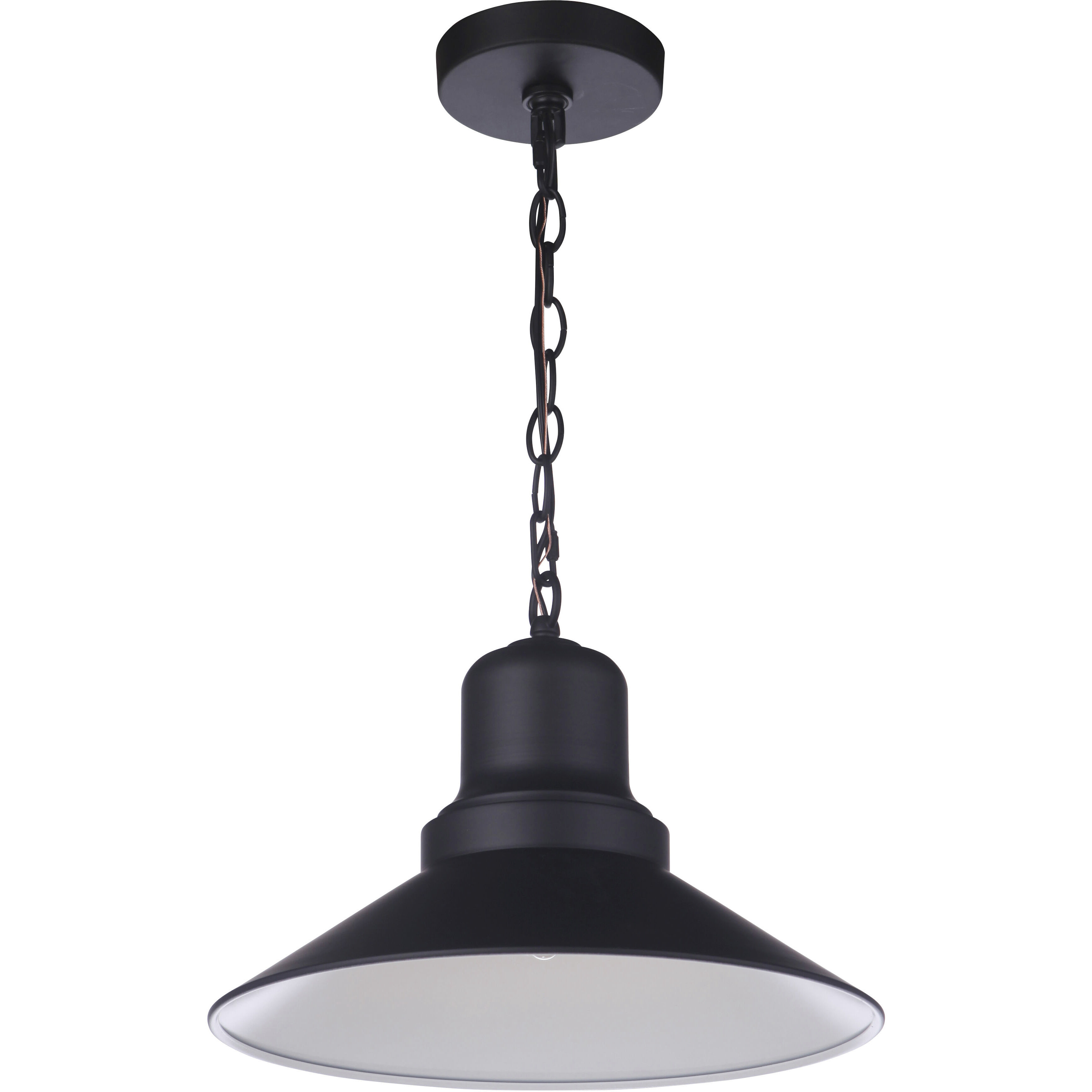 Singleton 1 Light 14 inch Midnight Outdoor Pendant