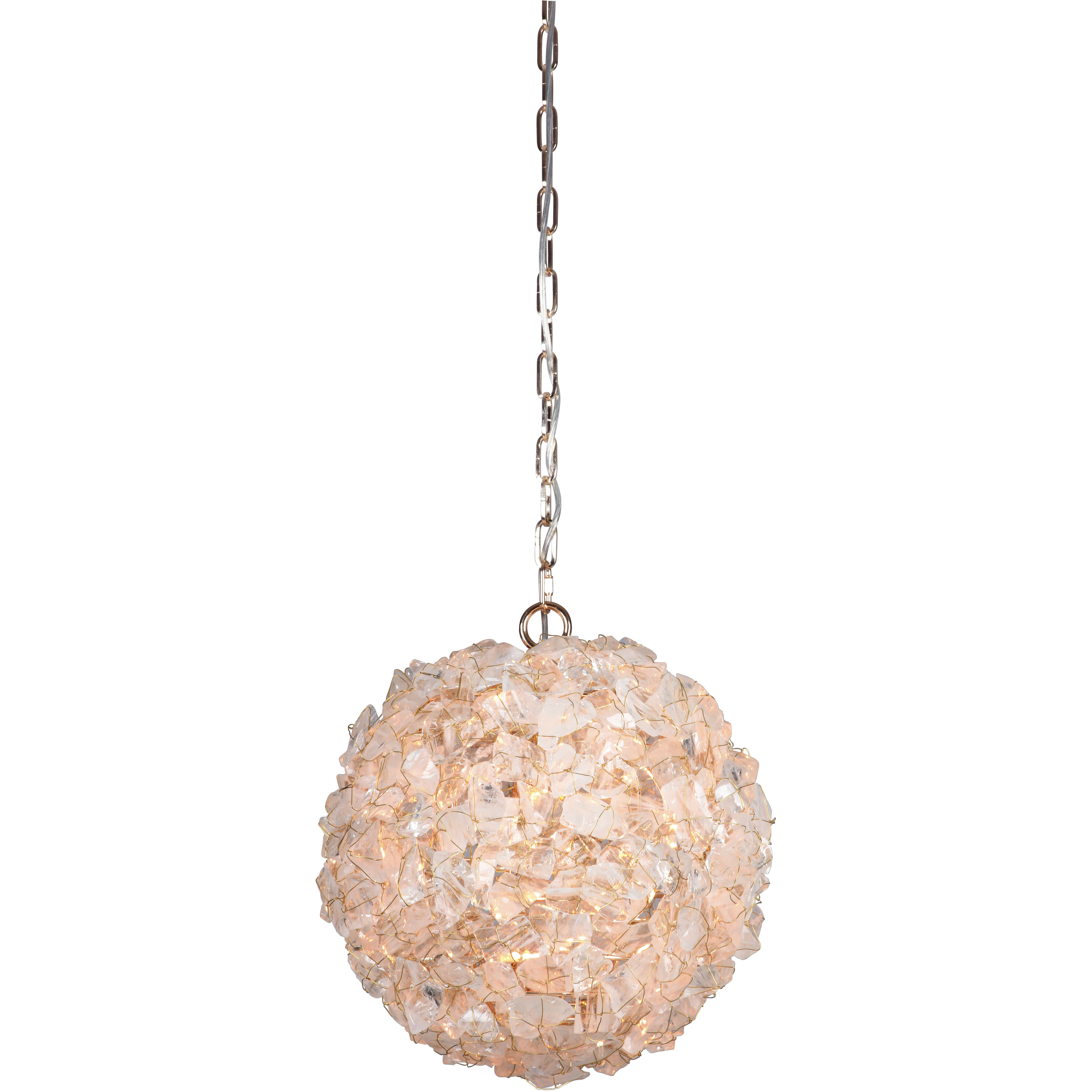 Roxx 1 Light 14 inch Gilded Pendant Ceiling Light, Gallery Collection