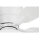 Wheeler 52 inch White with White/Washed Oak Blades Fan