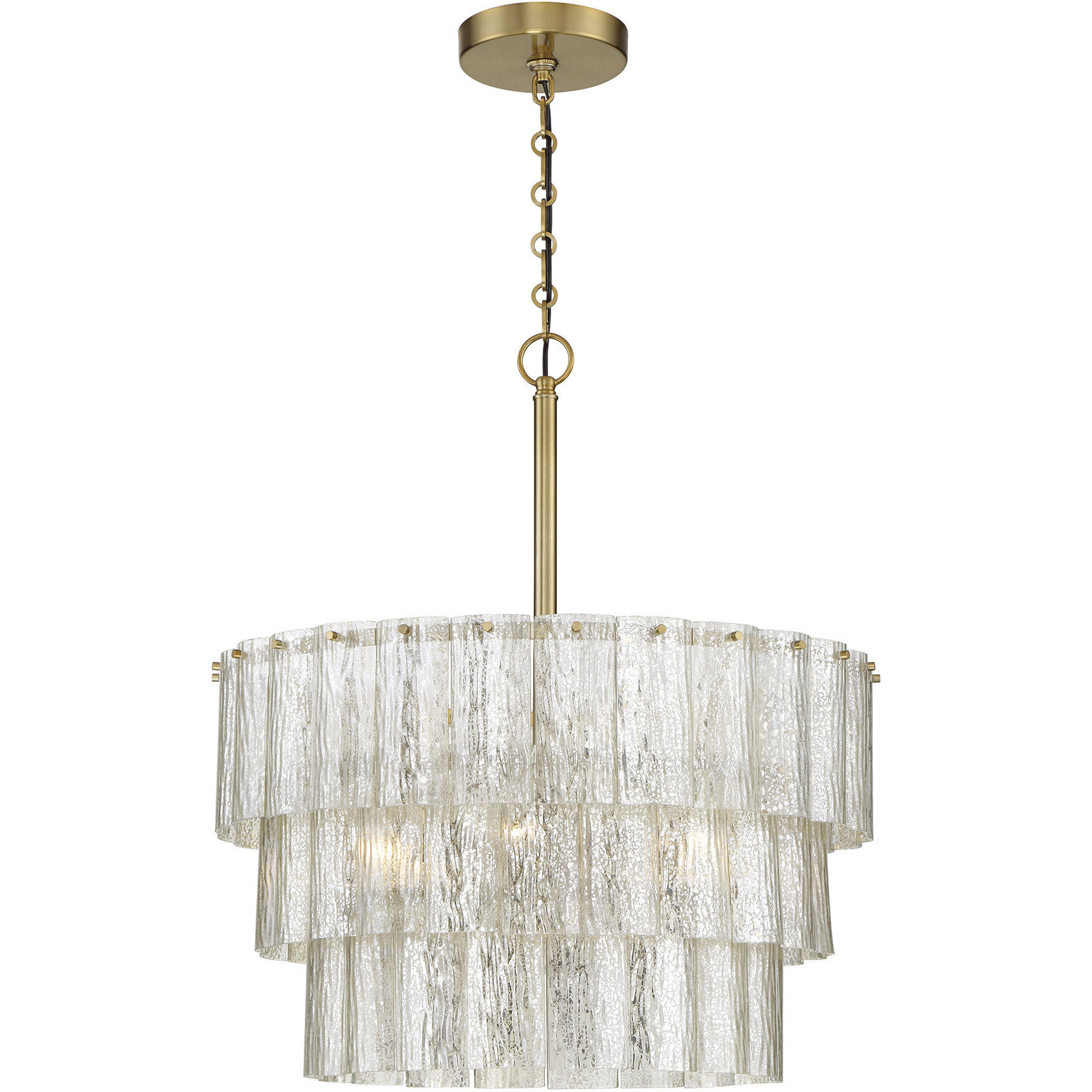 Museo 9 Light 21 inch Satin Brass Pendant Ceiling Light
