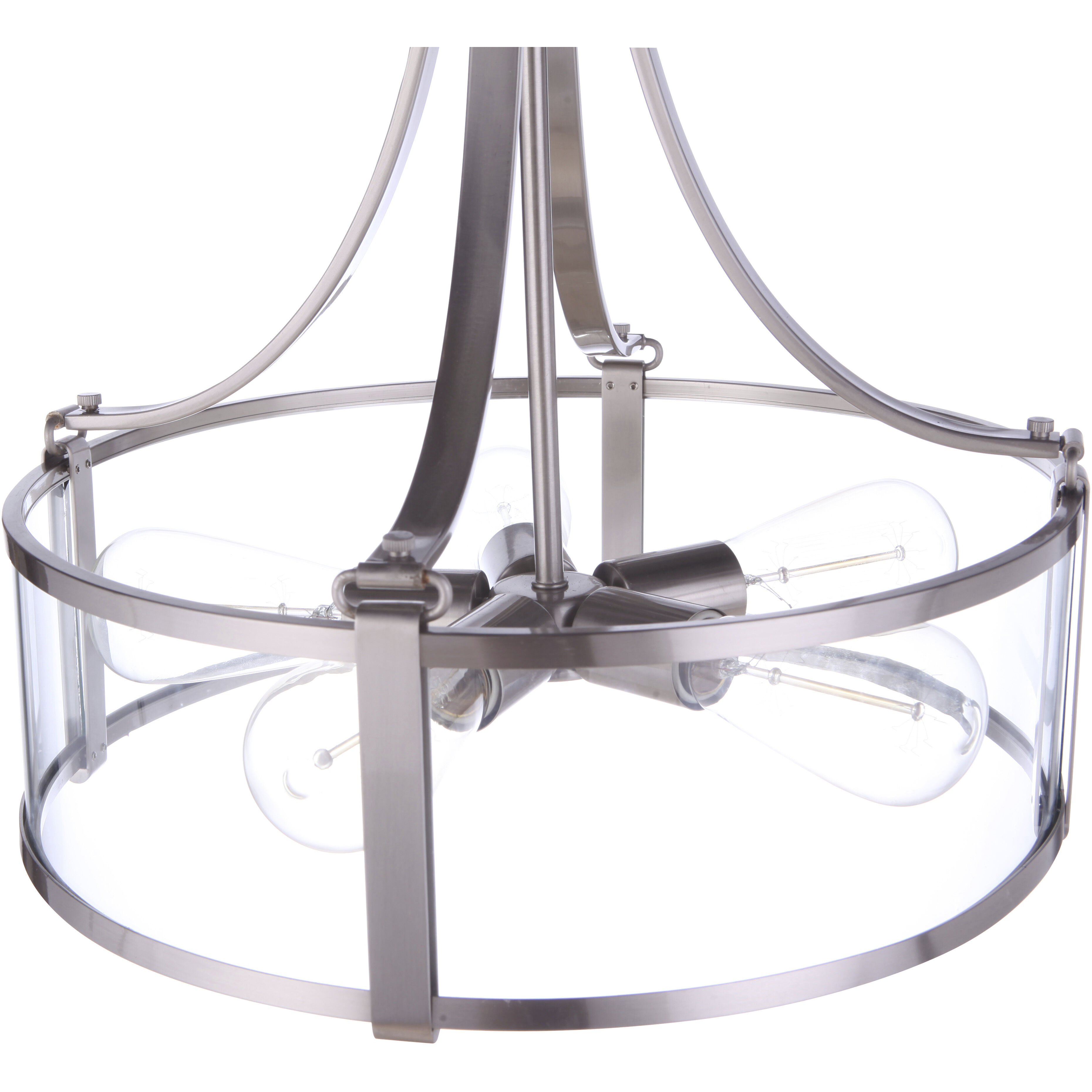 Elliot 5 Light 16 inch Brushed Polished Nickel Pendant Ceiling Light