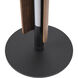 Cameron 62.8 inch 24 watt Flat Black/Walnut Floor Lamp Portable Light