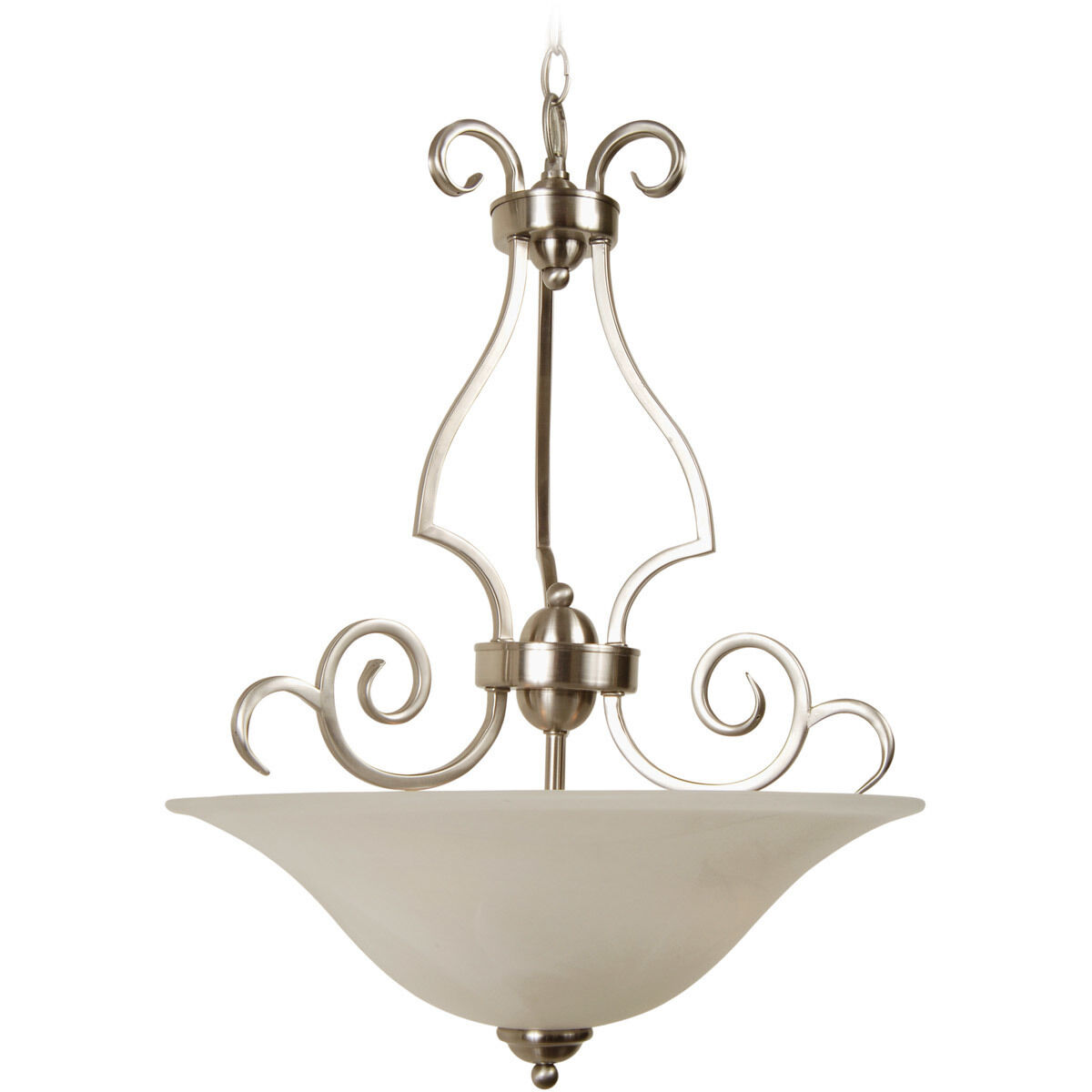 Cecilia 3 Light 18 inch Brushed Polished Nickel Pendant Ceiling Light