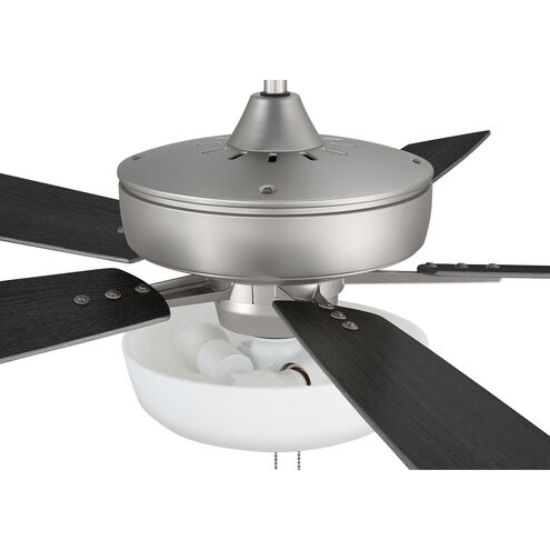 Super Pro 111 60 inch Brushed Satin Nickel with Brushed Nickel/Greywood Blades Contractor Ceiling Fan