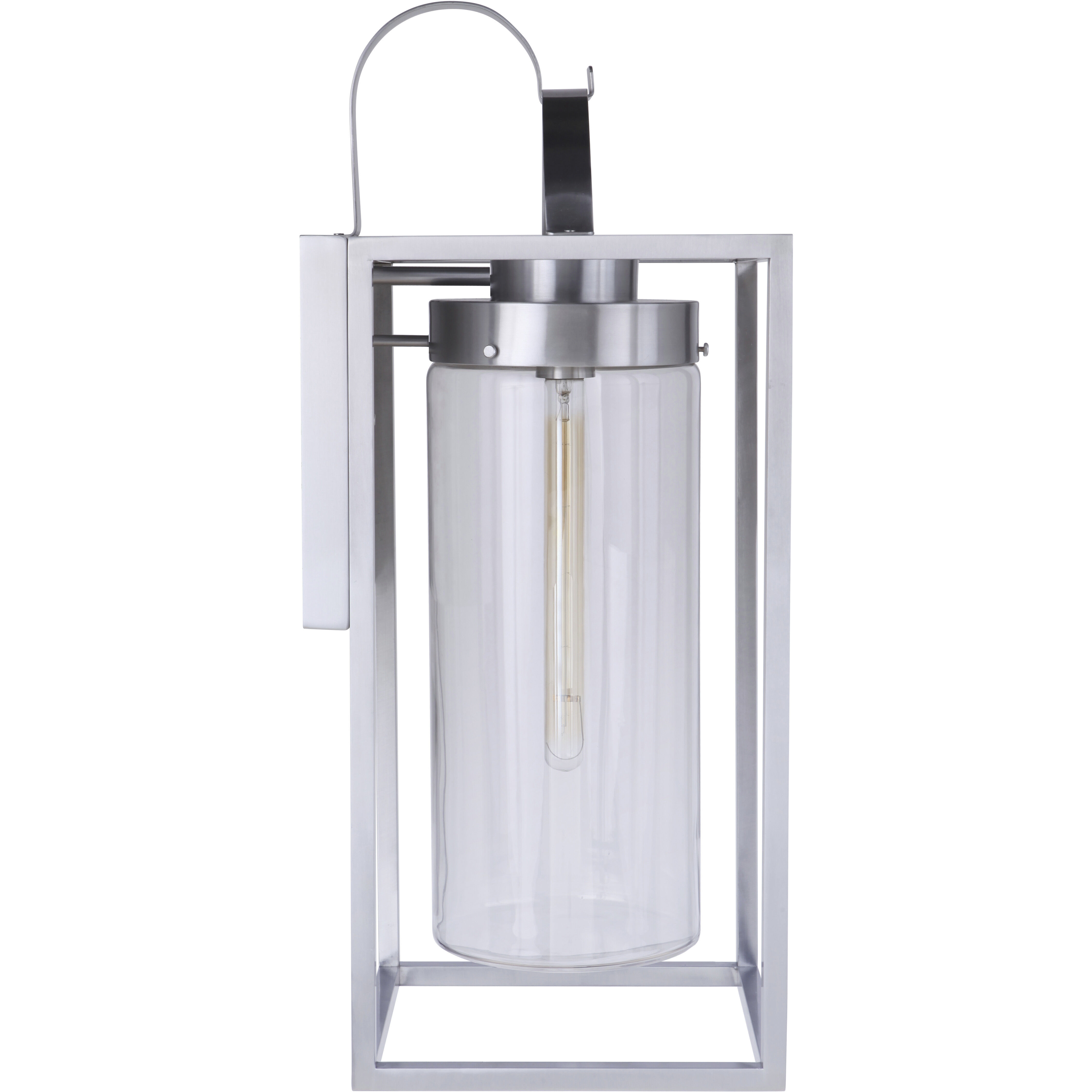 Neo 1 Light 28 inch Satin Aluminum Outdoor Wall Lantern