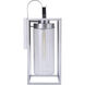 Neo 1 Light 28 inch Satin Aluminum Outdoor Wall Lantern