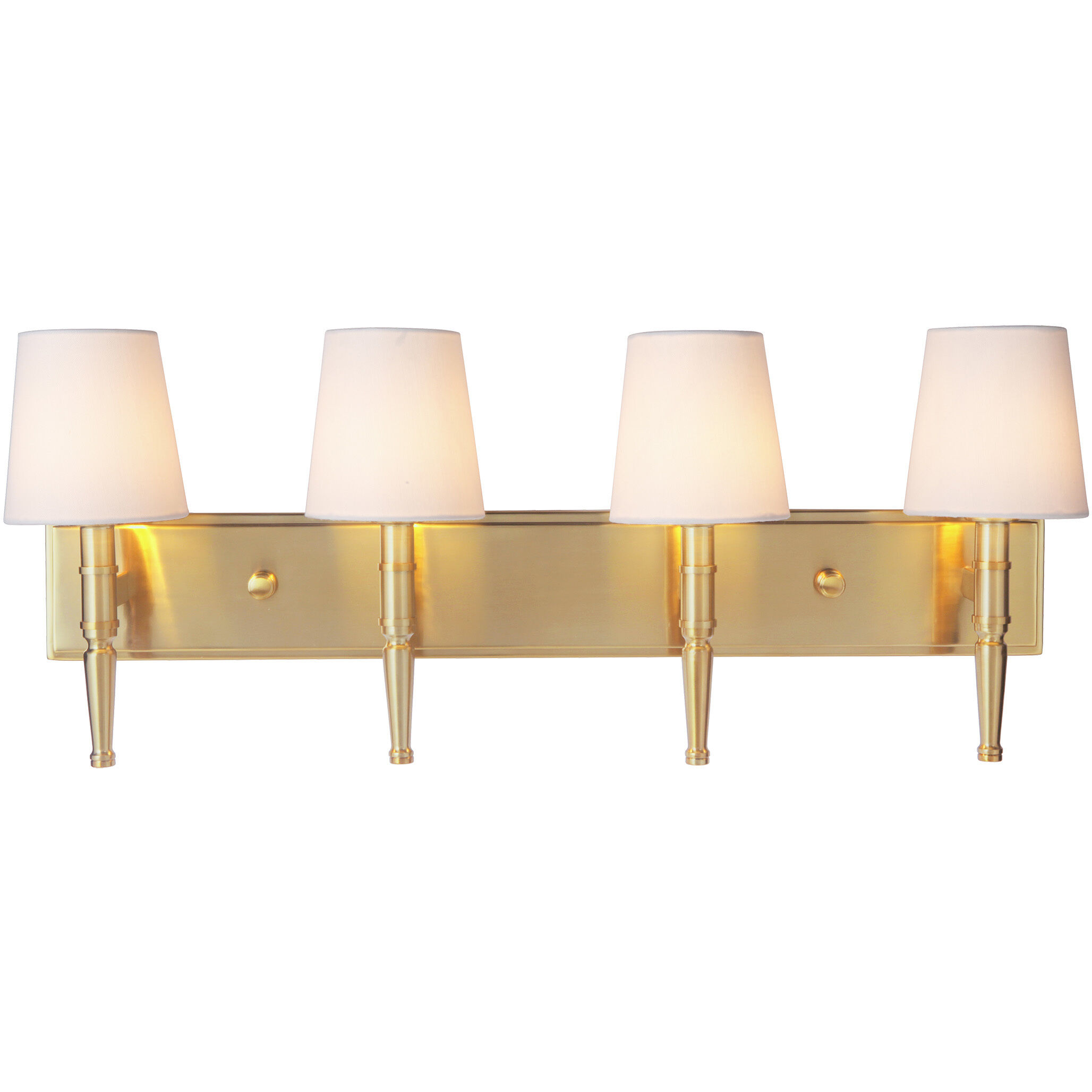 Ella 4 Light 30.5 inch Satin Brass Vanity Light Wall Light