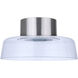 Centric LED 13.75 inch Brushed Polished Nickel Flushmount Ceiling Light