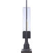 Perimeter 1 Light 25 inch Midnight Outdoor Post Mount