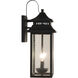 Crossbend 2 Light 19 inch Textured Black Outdoor Wall Mount in Textured Matte Black