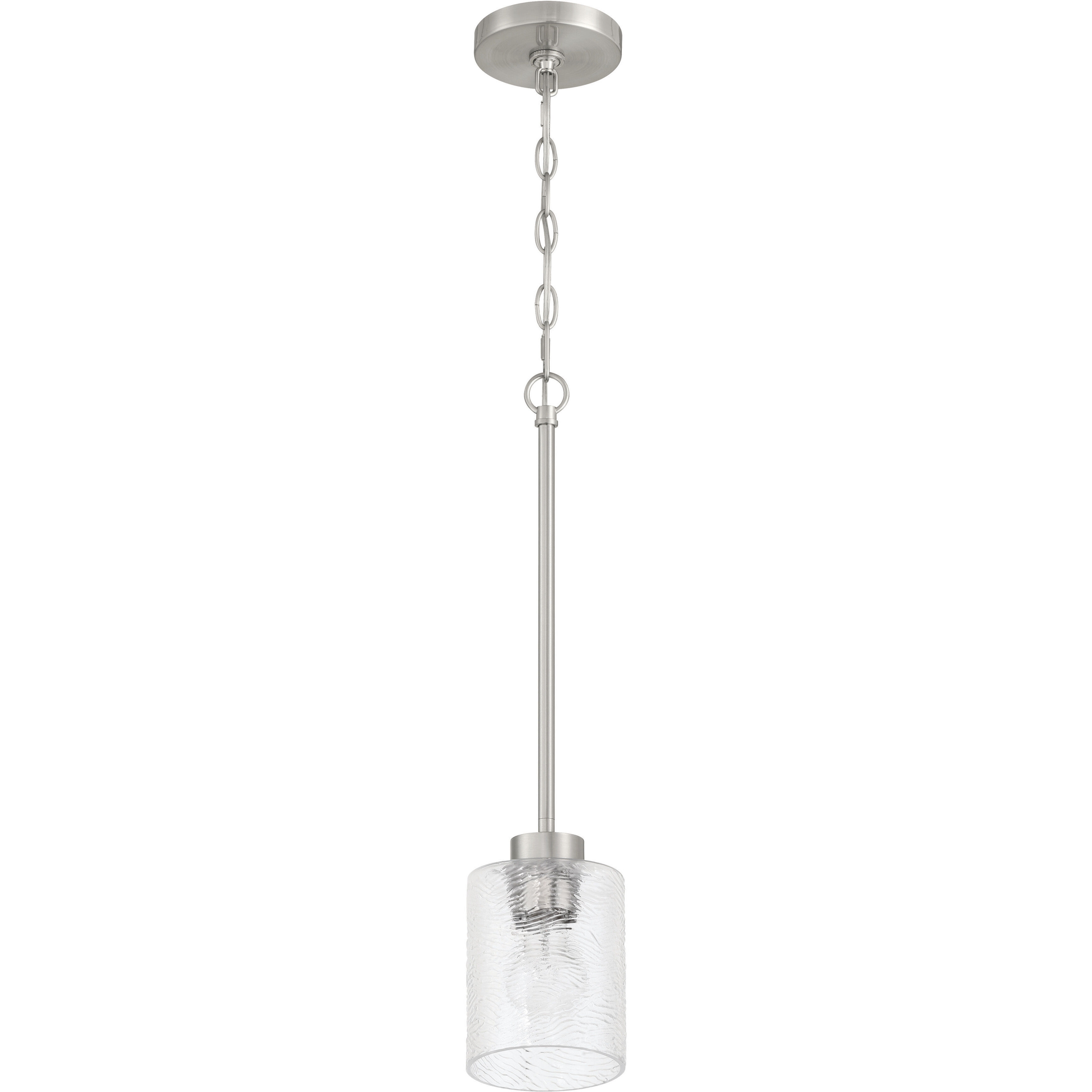 Lyndsey 1 Light 5 inch Brushed Polished Nickel Mini Pendant Ceiling Light