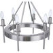 Larrson 6 Light 18 inch Brushed Polished Nickel Semi Flush Ceiling Light