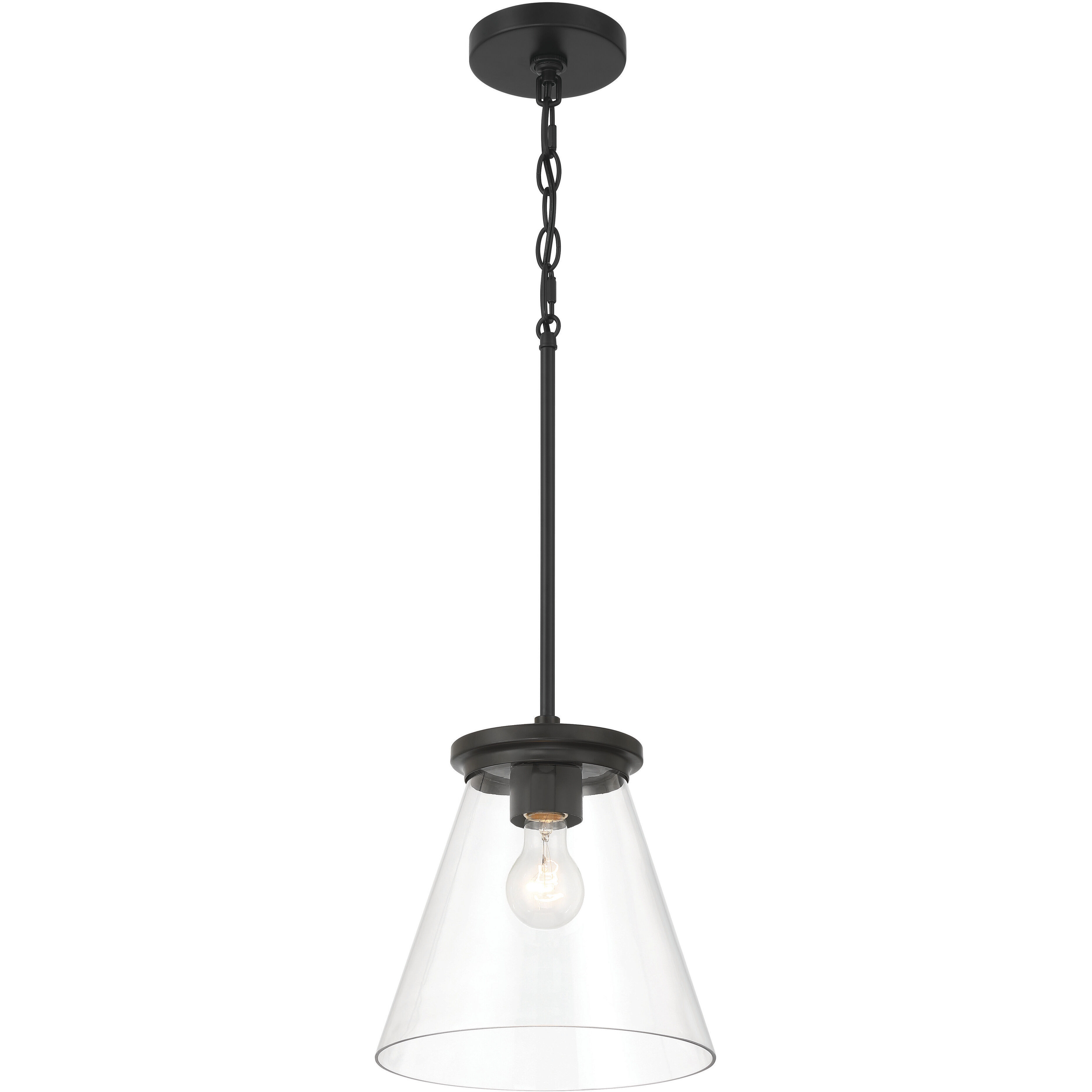 Connell 1 Light 10 inch Flat Black Pendant Ceiling Light