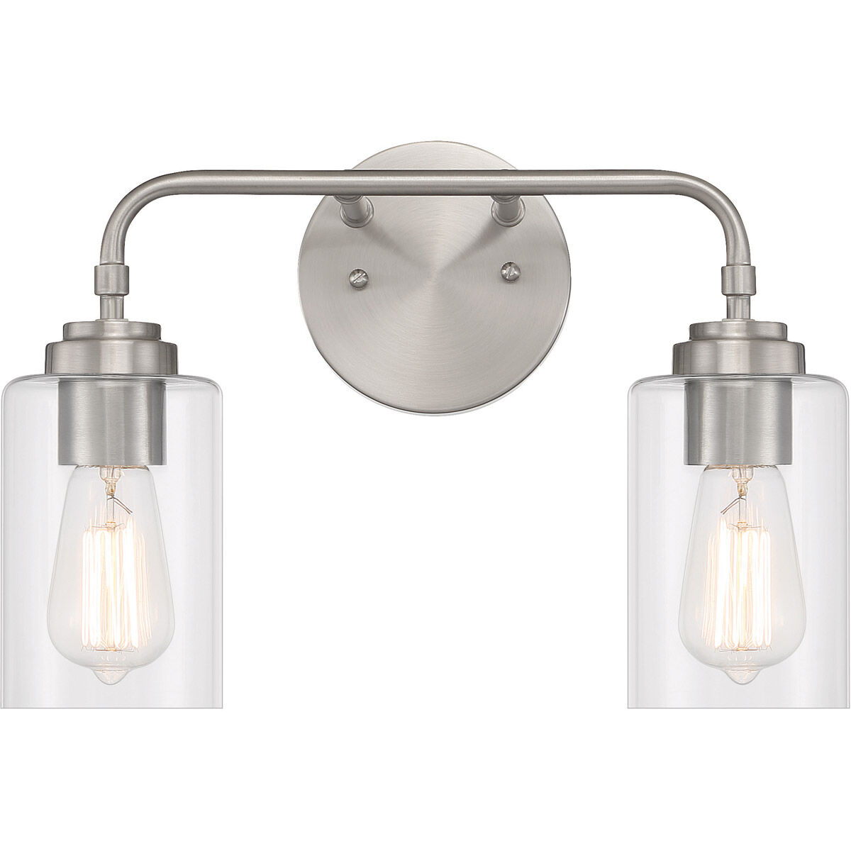 Stowe 2 Light 15 inch Brushed Polished Nickel Vanity Light Wall Light