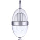 Sivo Outdoor Wall Mount in Satin Aluminum, Small