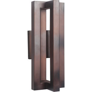 Kai LED 18 inch Aged Copper Outdoor Wall Mount, Medium