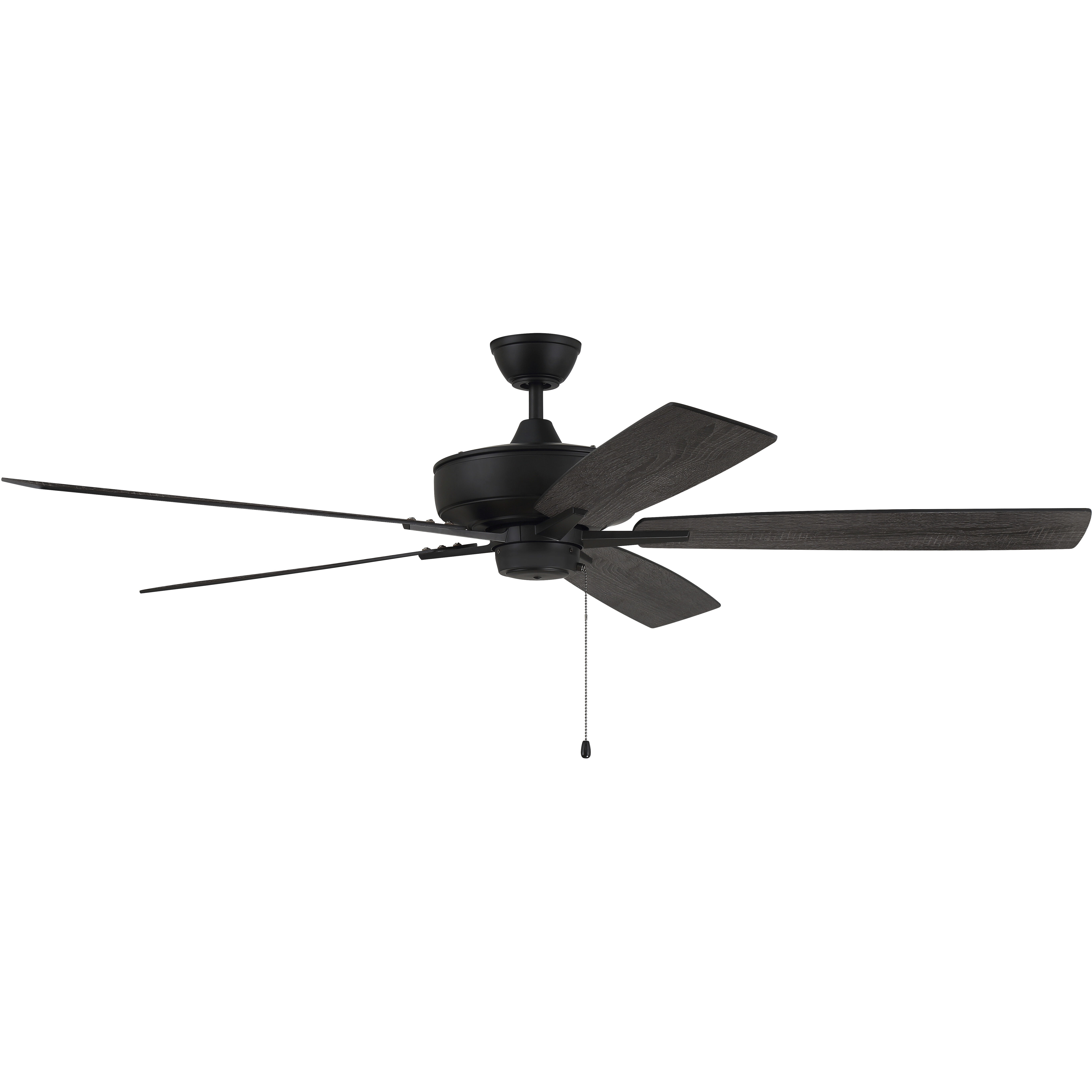 Super Pro 60 inch Flat Black with Flat Black/Greywood Blades Contractor Ceiling Fan