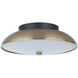 Soul LED 11 inch Flat Black / Satin Brass Flushmount Ceiling Light