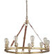 Gallery Huxley 9 Light 34 inch Vintage Brass Chandelier Ceiling Light, Gallery Collection
