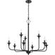 Jolenne 9 Light 35 inch Flat Black Chandelier Ceiling Light