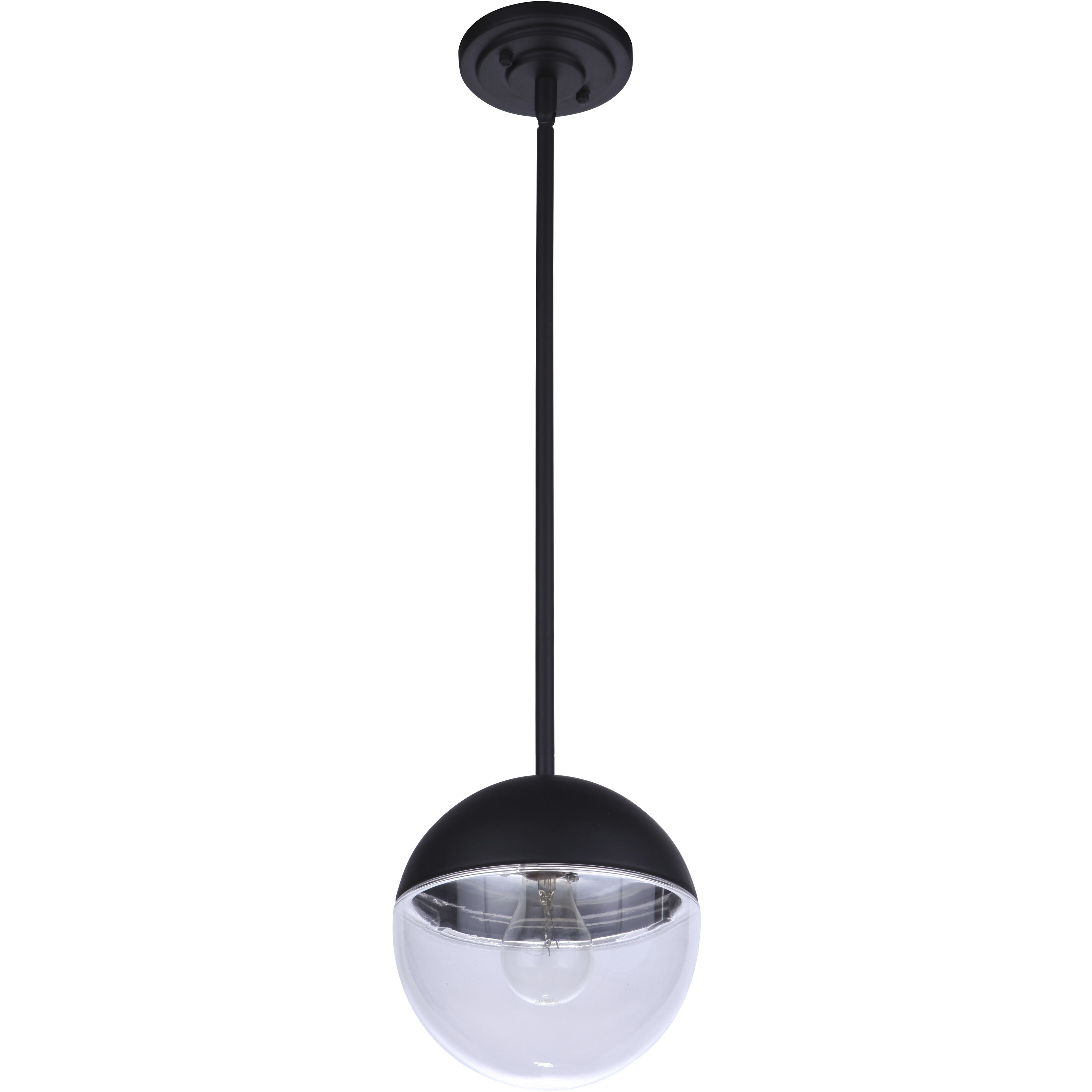 Evie 1 Light 7.5 inch Midnight Outdoor Pendant