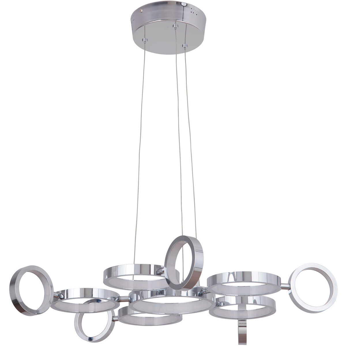 Mira LED 27.75 inch Chrome Chandelier Ceiling Light