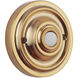 Teiber Satin Brass Push Button