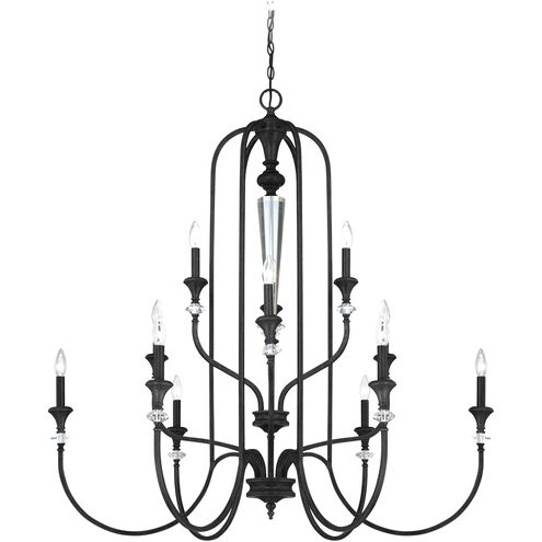 Boulevard 12 Light 44.25 inch Mocha Bronze Silver Wash Chandelier Ceiling Light