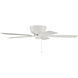 Pro Plus Hugger 52 inch White with Reversible White/Washed Oak Blades Contractor Fan