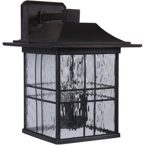 Dorset 3 Light 15 inch Aged Bronze Brushed Outdoor Wall Mount, Large