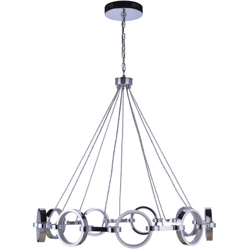 Context LED 36 inch Chrome Chandelier Ceiling Light