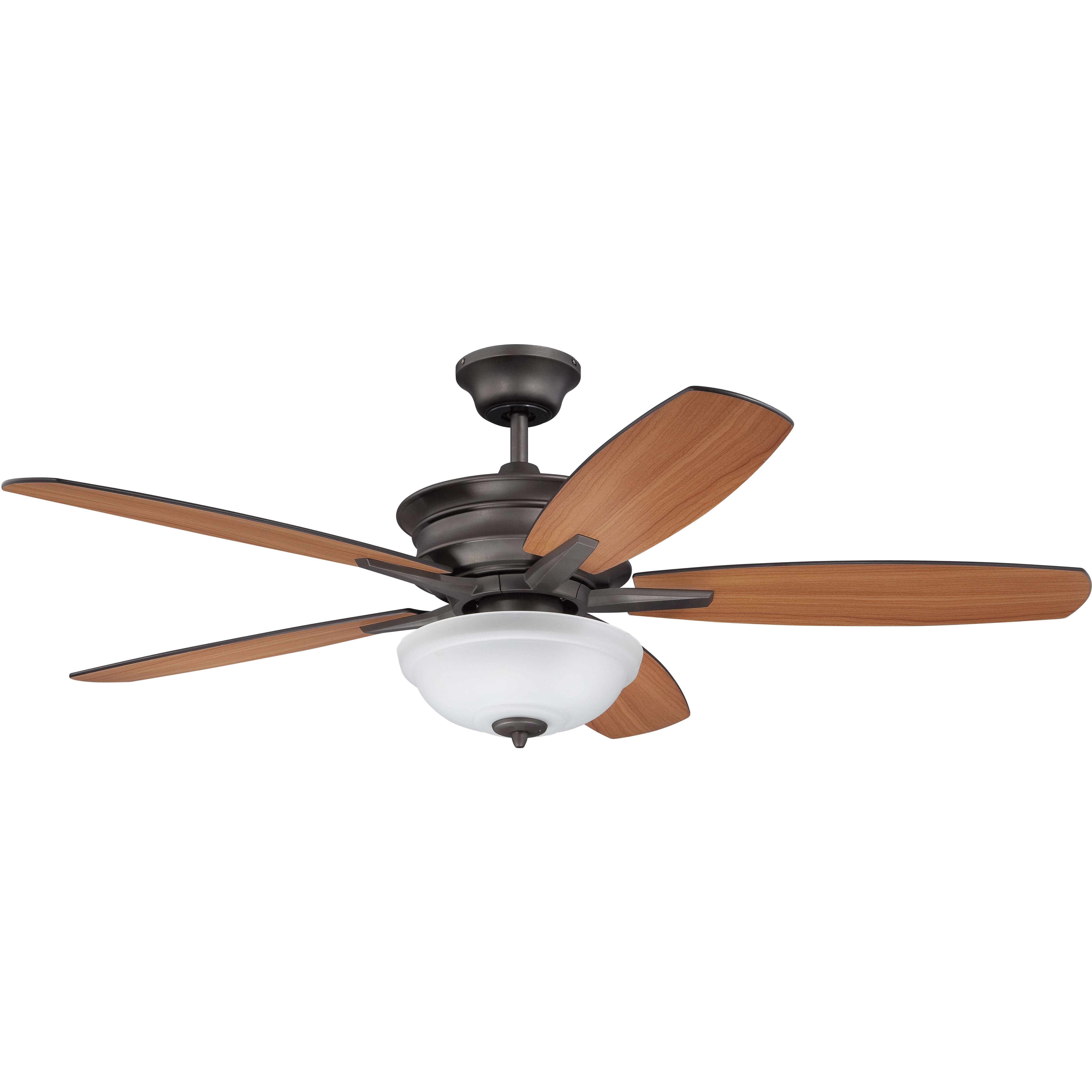 Penbrooke 52 inch Espresso with Cherry/Walnut Blades Ceiling Fan