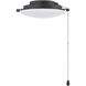 Universal Fan Light Kit LED Flat Black Light Kit
