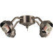 Universal LED Antique Nickel Fan Light Fitter