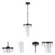 Estrella LED 12.63 inch Flat Black Pendant Ceiling Light, 3 Arm