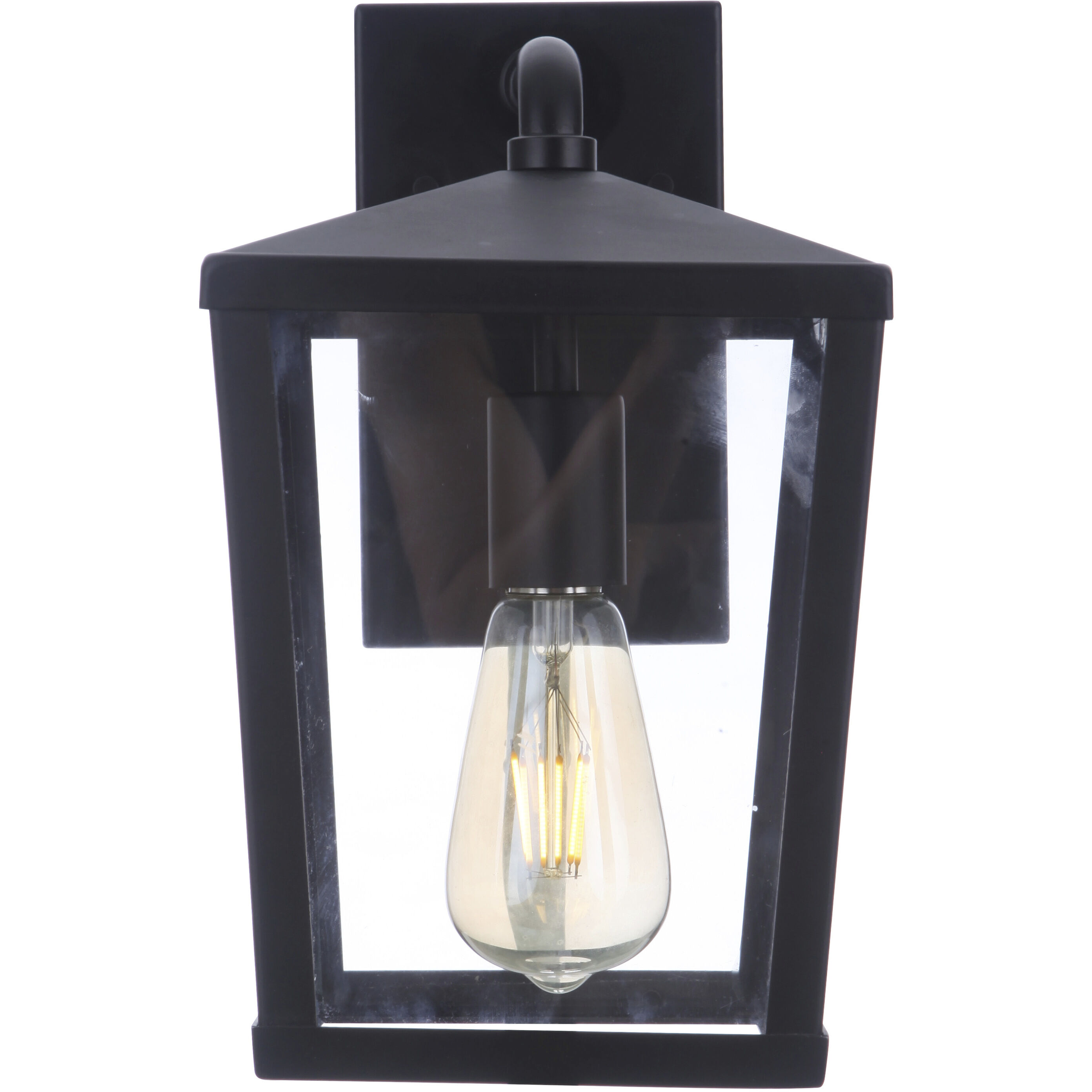Olsen 1 Light 12 inch Midnight Outdoor Wall Lantern