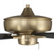 Super Pro 60 inch Satin Brass with Black Walnut/Flat Black Blades Contractor Ceiling Fan