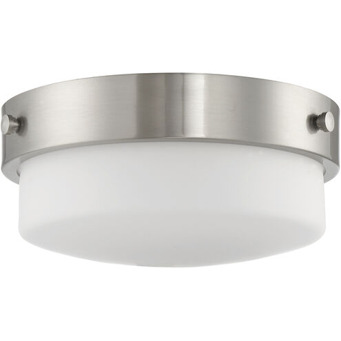 Oak Street 2 Light 13 inch Brushed Polished Nickel Flushmount Ceiling Light