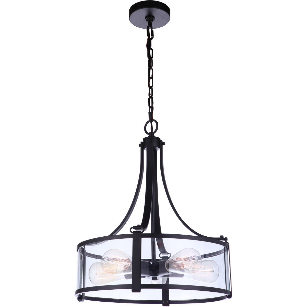 Elliot 5 Light 16 inch Flat Black Pendant Ceiling Light