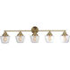 Neighborhood Essex 5 Light 48 inch Satin Brass Vanity Light Wall Light, Neighborhood Collection