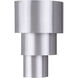 Midtown LED 11 inch Satin Aluminum Outdoor Wall Sconce, Large