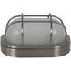 Bulkheads 1 Light 11 inch Stainless Steel Outdoor Flushmount, Large