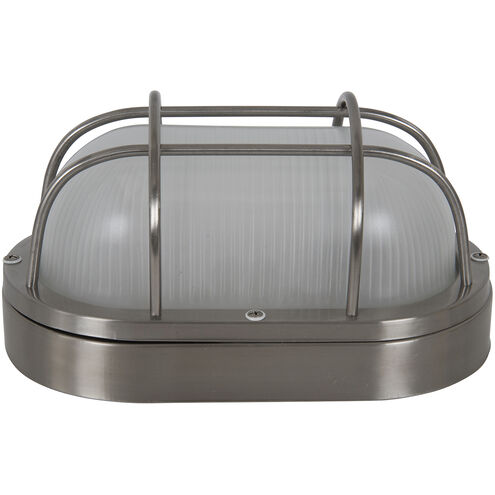 Bulkheads 1 Light 11 inch Stainless Steel Outdoor Flushmount, Large