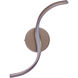 Pulse LED 4.75 inch Champagne Brass Wall Sconce Wall Light