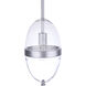 Sivo 1 Light 6.75 inch Satin Aluminum Outdoor Pendant