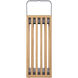 Teak 20 inch 3.00 watt Teak/Textured Grey Outdoor Rechargeable Table Lamp, Solar