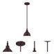 Timarron 1 Light 7.5 inch Aged Bronze Brushed Mini Pendant Ceiling Light